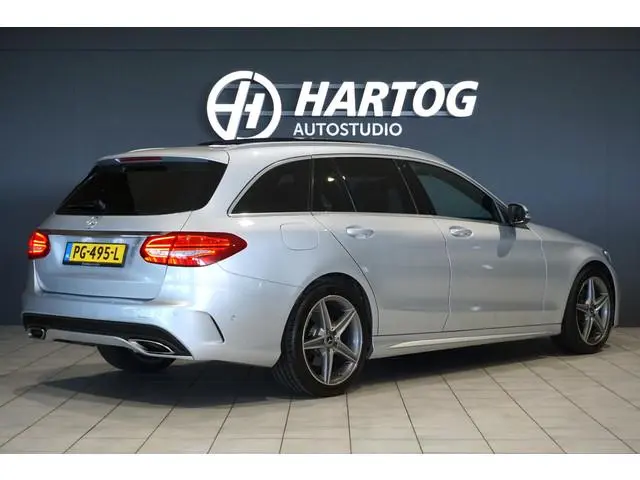 Mercedes-Benz C-klasse Estate 180 Business Solution AMG + CAMERA / PANO / DODEHOEK / NAVI / LEDER