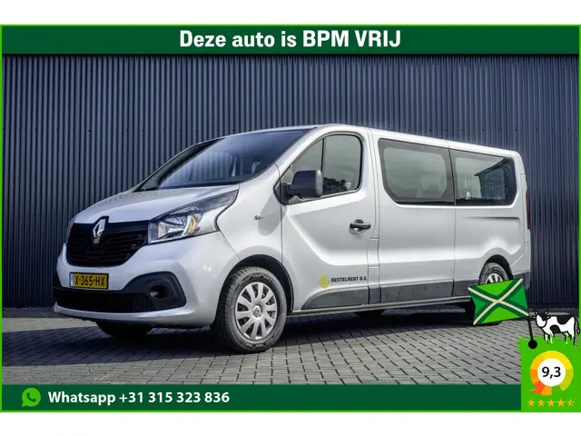 Renault Trafic Passenger 1.6 dCi 8-Pers L2H1 | Incl. BPM, BTW vrij | R-Link | Navi | Airco | Cruise | PDC | MF Stuur | Start / Stop