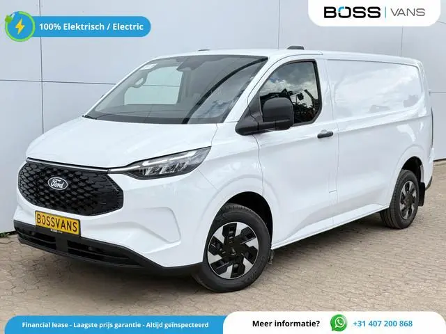 Ford e-Transit Custom 71kWh 140PK Elektrisch 344km WLTP 2300kg Trekvermogen BEV Snelladen Stoel + St...