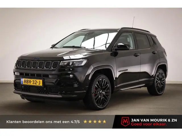 Jeep Compass 4xe 240 Plug-in Hybrid Electric S | WRAP ZWART | WINTER PACK | PANORAMADAK | STUURVERWA...
