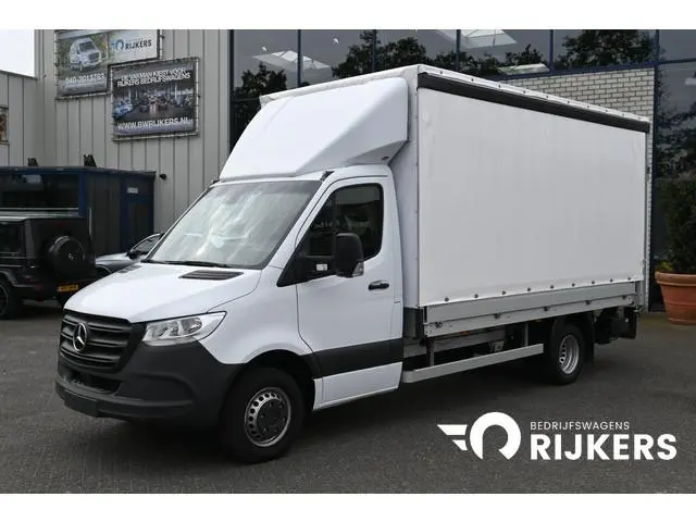Mercedes-Benz Sprinter 517 CDI L3 Schuifzeil met laadklep 3500 KG trekhaak, Geveerde stoel, Huifzeil...