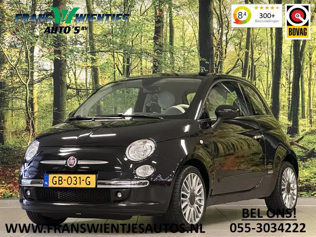 Fiat 500 1.2 Lounge | Origineel Nederlands! | Panoramadak | Parkeersensoren | Blue&Me | Airconditioning | 16" Lichtmetaal