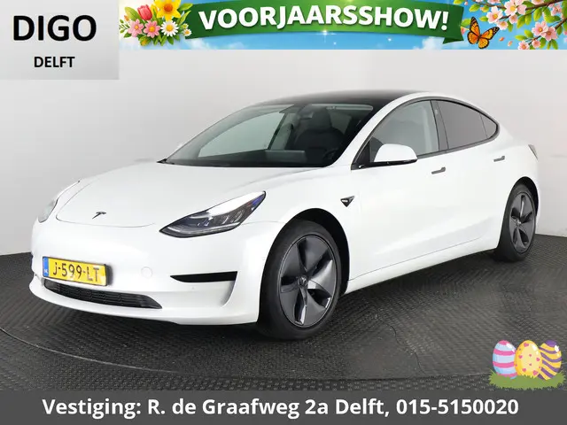 Tesla Model 3 Standard RWD Plus 60 kWh | Navigatie | Panoramadak | Leder |