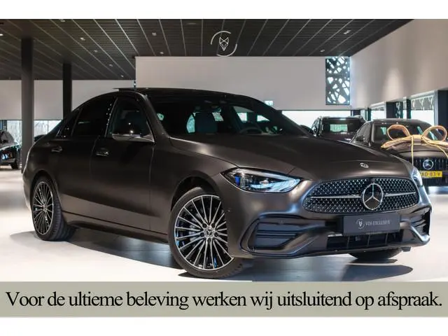 Mercedes-Benz C-klasse 300 e AMG Magno|Nappa|Night|Rij-assistentie Plus|Keyless-Go|Stoelkoeling|Pano...