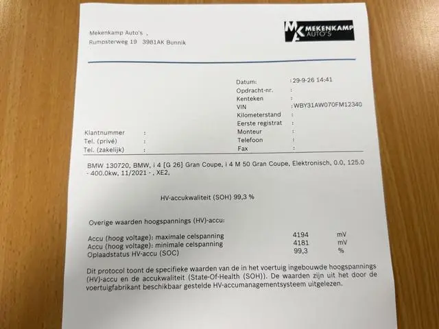 BMW i4 M50 High Executive 84 kWh 19"/SOH 99%/Schuif-kanteldak/Trekhaak/Leder + memory/Stoel + stuurv...