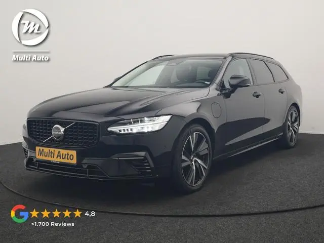 Volvo V90 T6 AWD Plus Dark LONG RANGE PHEV 350pk Dealer O.H | SOH 100% | Trekhaak Af Fabriek | Adapt...