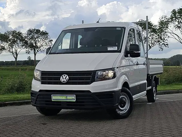 VOLKSWAGEN CRAFTER 35 2.0 L3 Dubbele Cabine Open-Laadbak 2800Kg-Trekhaak NAP Euro6 140Pk BPM-Vrij!