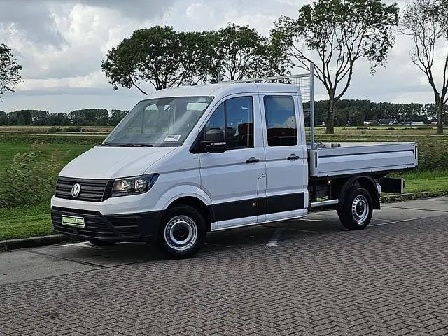VOLKSWAGEN CRAFTER 35 2.0 L3 Dubbele Cabine Open-Laadbak 2800Kg-Trekhaak NAP Euro6 140Pk BPM-Vrij!