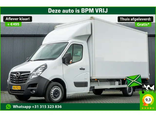 Opel Movano **2.3 Turbo | Bakwagen met Laadklep | 146 PK | Laadvermogen: 1203KG | Cruise | Navigatie...