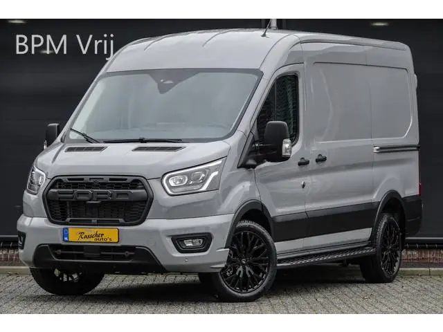 Ford Transit L2H2 | 130Pk A8 Aut. | Raptor Edition | 2x Schuifdeur | 360° Camera | Grey Matter | Nie...