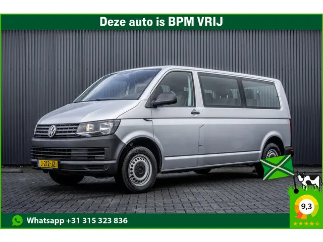 Volkswagen Transporter T6 Kombi **2.0TDI L2H1 | 9-Persoons | Incl. btw en bpm | Cruise | Airco | PDC | Euro 6**