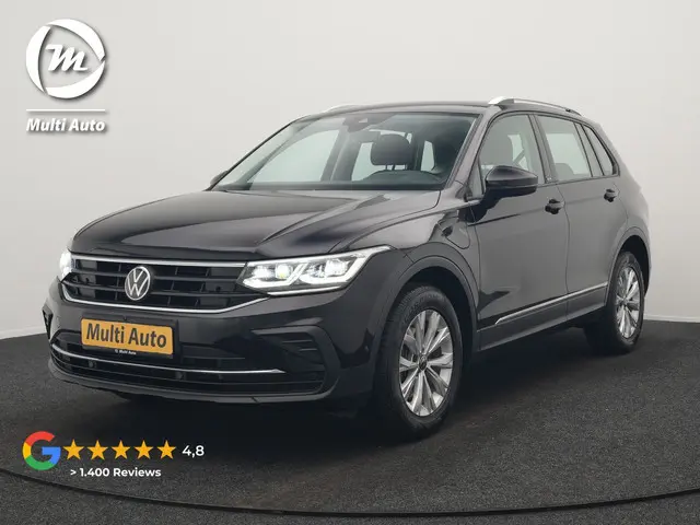 Volkswagen Tiguan 1.4 TSI eHybrid Active Plug In Hybrid 245pk Dealer O.H. PHEV | Adaptive Cruise | 360 Camera | IQ Light | Sportstoelen & Stuur Verwarmd | Apple Carplay | Blis | IQ Drive | Navigatie | Virtual | DAB |