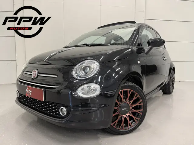 Fiat 500 C 1.2 Edition "120th" LED/CARPLAY/VIRTUAL/16"COPPER/MF-STUUR/ECC/CRUISE/PARKEERSENSOREN/BLA...