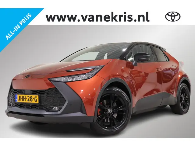 Toyota C-HR 2.0 Plug-in Hybrid 220 Dynamic, Zwarte 18" inch velgen & Logo's, Oranje Accenten en Remk...