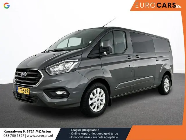 Ford Transit Custom 300 2.0 TDCI L2H1 Limited Dubbele Cabine Automaat Navigatie Airco 2 Schuifdeuren...