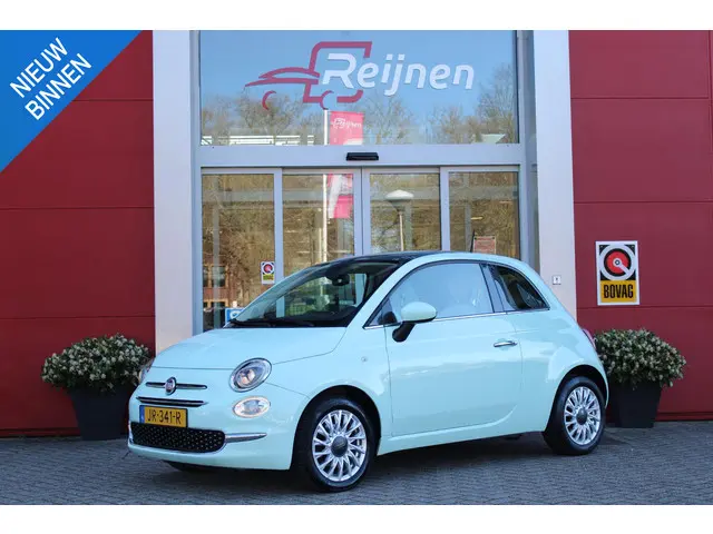 Fiat 500 1.2 69PK LOUNGE | PANORAMA DAK | NAVIGATIE | AUTOMATISCHE AIRCO | HALF LEDEREN BEKLEDING |...