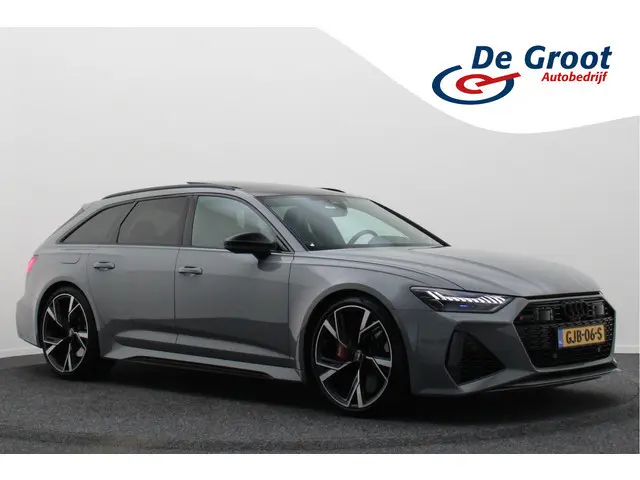 Audi RS6 Avant 4.0 TFSI Quattro 600 PK Panoramdak, B&O 3D, Dynamic Plus, Carbon, Ceramic, 4WB, HUD,...