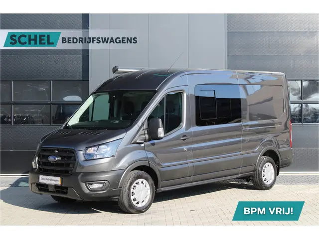 Ford Transit 350 2.0 TDCI L3H2 Trend 130pk - Camper/Grijs Kenteken - Blind Spot - ACC - Trekhaak - S...