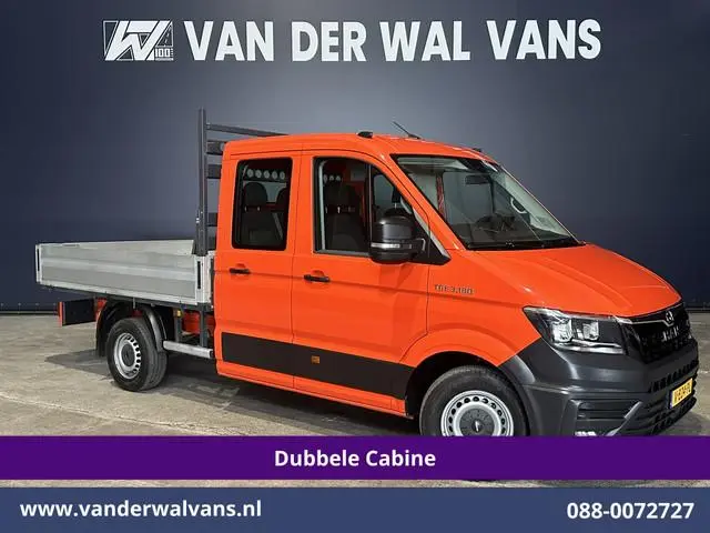 Volkswagen Crafter 2.0 177pk Pick Up Dubbele Cabine 3500kg Trekhaak Open Laadbak Euro6 Airco | 6-Zit...