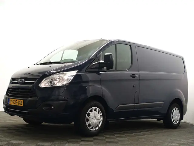 Ford Transit Custom 2.0 TDCI Euro 6 Limited- 3 Pers, Clima, Cruise, Park Assist, Grijs Kenteken