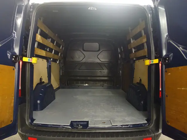 Ford Transit Custom 2.0 TDCI Euro 6 Limited- 3 Pers, Clima, Cruise, Park Assist, Grijs Kenteken