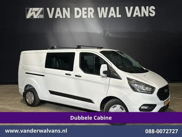 Ford Transit Custom 2.0 TDCI 131pk L2H1 Dubbele Cabine Inrichting Euro6 Airco | 5-Zits | Camera | Cr...