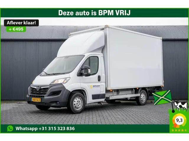 Opel Movano 2.2 D | 3-Zits | Bakwagen met Laadklep en zijdeur | LED | Carplay | Cruise | Climatronic