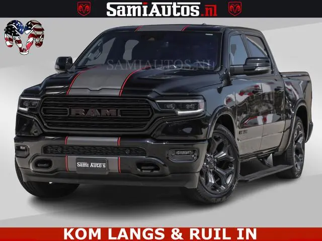 Dodge RAM LIMITED | TRAINHORN | | HUD | UITLAATKLEP | LUCHTVERING | STRIPING | PANODAK | BOM VOL | B...