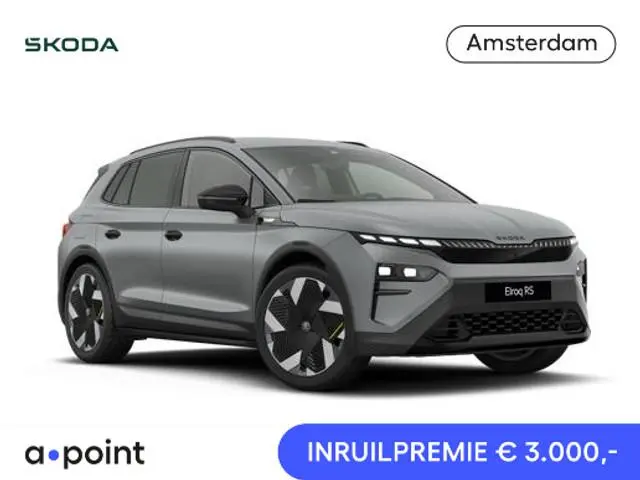Skoda Elroq 85X RS | 4x4 aandrijving | 340 PK | Warmtepomp | Matt kleur | Adaptief onderstel | 21" l...