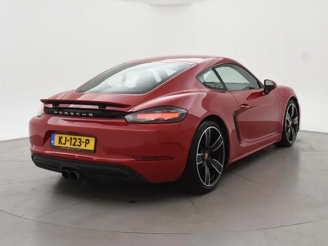 Porsche 718 Cayman S 2.5 350 PK PDK KARMIJNROOD ORIG. NL | 20 INCH | CARPLAY | PASM | BOSE | CAMERA