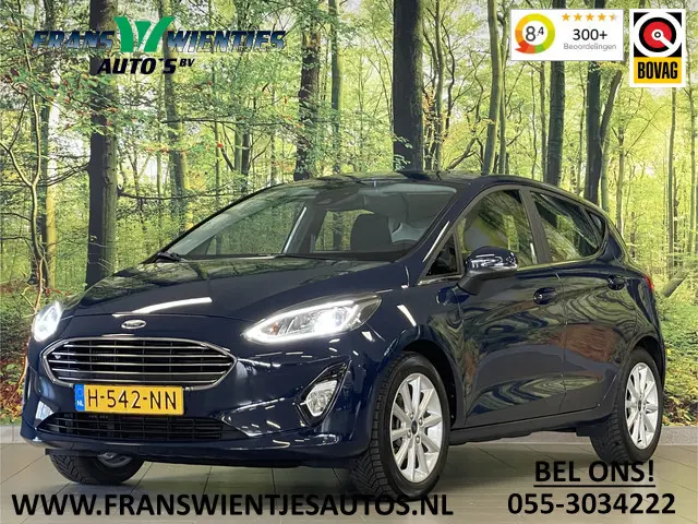 Ford Fiesta 1.0 EcoBoost Titanium | Cruise Control | Parkeersensoren Achter | Apple Carplay | Origineel Nederlands | Automatische Verlichting |