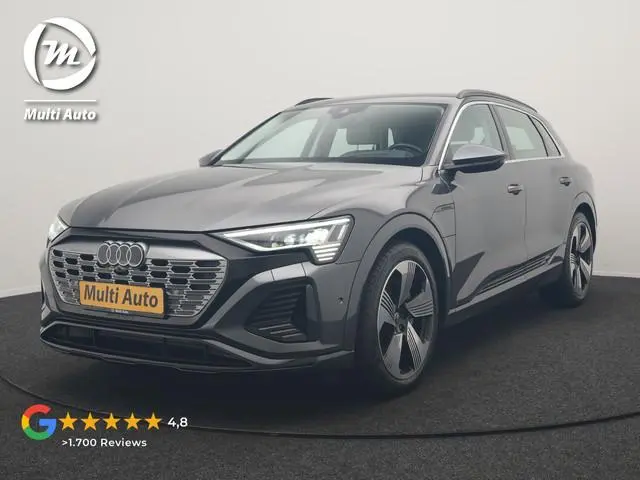 Audi Q8 e-tron 55 quattro S Line 114 kWh Dealer O.H | SOH 97,2% | Trekhaak Afn. | Adaptive Cruise |...