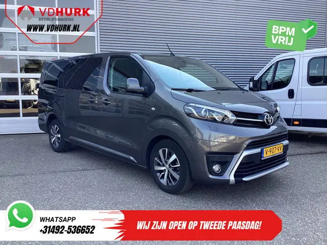 Toyota PROACE 2.0 180 pk Aut. DC Dubbel Cabine/ 2x Schuifdeur/ Pano/ Xenon/ 2.5t Trekverm./ Climate/...