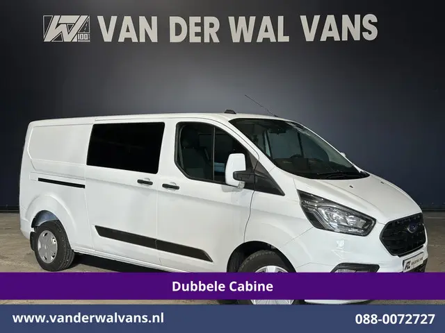 Ford Transit Custom 2.0 TDCI 130pk L2H1 Dubbele Cabine Euro6 Airco | 5-Zits | LED | Cruisecontrol St...