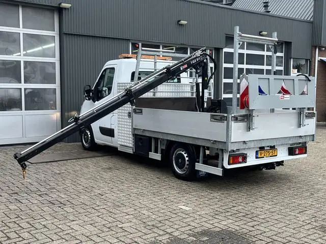 Renault Master T35 2.3 dCi L2 Energy Hiab Laadkraan T-CLX 013 Trekhaak 2500 kg Airco 2-Persoons Open...
