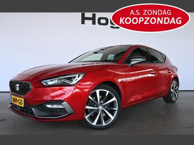 SEAT Leon 1.5 eTSI FR Automaat Adaptieve Cruise Navigatie Clima Trekhaak CarPlay 1e Eigenaar! Inruil...