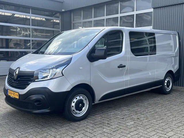 Renault Trafic 1.6 dCi T29 L2H1 DC Marge Btw / Bpm vrij Airco Cruise controle Navigatie 5 persoons Dubbele cabine Euro 6 Lang Verlengde wielbasis 1e eigenaar Ex overheid