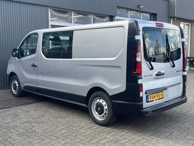 Renault Trafic 1.6 dCi T29 L2H1 DC Marge Btw / Bpm vrij Airco Cruise controle Navigatie 5 persoons Dubbele cabine Euro 6 Lang Verlengde wielbasis 1e eigenaar Ex overheid