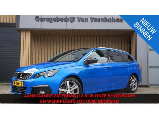 Peugeot 308 SW 1.2 PureTech 131pk GT-Line Pano.Dak Leder/Alcantara 17inch LM Trekhaak Keyless *NL au...