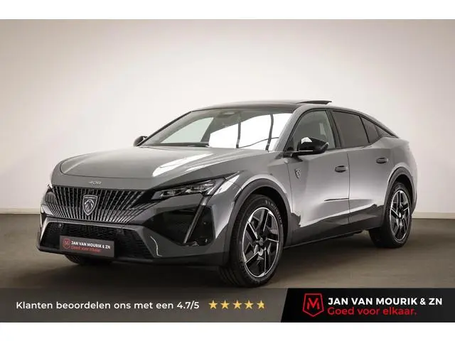 Peugeot e-408 GT 58 kWh | NIEUW | PANORAMADAK | STUURVERWARMING | MASSAGE | DAB | APPLE | 360 CAMERA