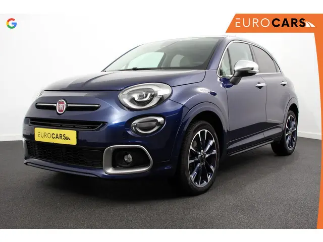Fiat 500 X Fiat 500X 1,4 Turbo 150pk Yacht Club Automaat | Leder | Navigatie | Audio | Canvas vouwdak | Adaptive Cruise Control | Camera | Dab | Led | 18" Lichtmetalen Velgen | Extra getint glas