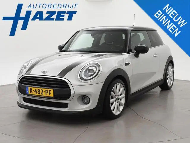 MINI 3-Deurs 1.5 COOPER AUT. WHITE SILVER + LED | UNION JACK ACHTERLICHTEN | APPLE CARPLAY | STOELVE...