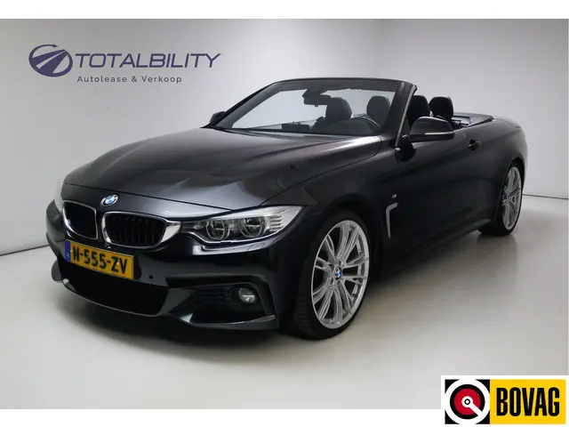 BMW 4-serie Cabrio 428i M Sport   285 PK | Leer | Elektrisch verst.voorstoelen | Stoelverwarming | Navigatie Rijstrooksensor, 20 inch, Nekverwarming, Led verlichting, PDC v+a