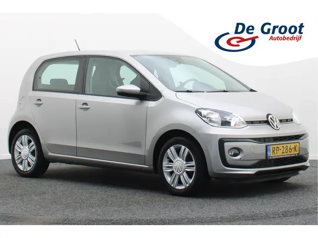 Volkswagen Up! 1.0 BMT high up! 5-Deurs, Leder/Stof, Airco, Cruise, Bluetooth, Radio, PDC, 15''