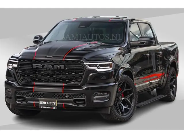Dodge RAM LIMITED 5.7 V8 HEMI | €79950,- excl excl | MAXIMAAL UITGERUST | DUBBELE CABINE | 5 PERSOON...