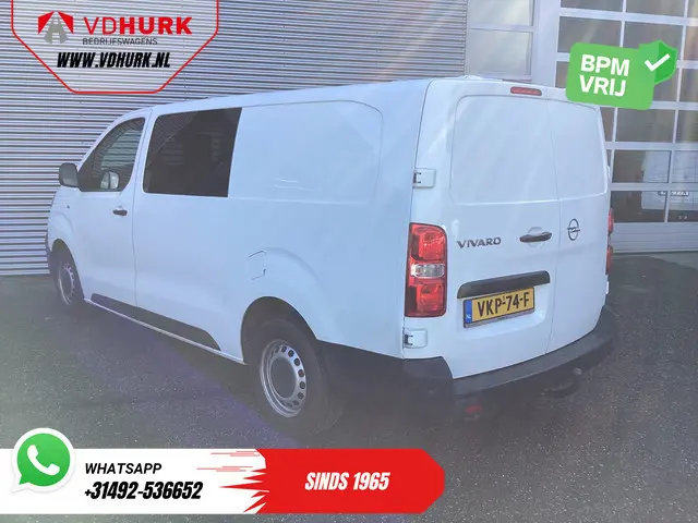 Opel Vivaro 2.0 CDTI 125 pk DC Dubbel Cabine Carplay/ 6 Pers./ Cruise/ Camera/ PDC V+A/ Trekhaak/ NL...