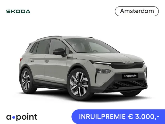 Skoda Elroq 85 Sportline | Travel Assist | 20" lichtmetaal | stoel- en stuurverwarming | Keyless ent...