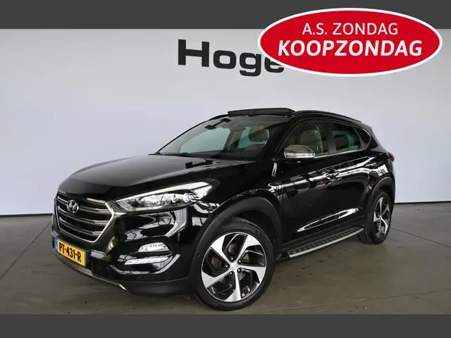 Hyundai Tucson 1.6 T-GDi Premium 4WD Automaat Panoramadak Navigatie Cruise Stoelverwarming Clima 100...