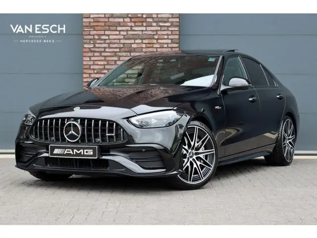 Mercedes-Benz C-klasse AMG 43 4MATIC | 408pk | Achterasbesturing | Distronic+ | Carbon | Panoramadak...