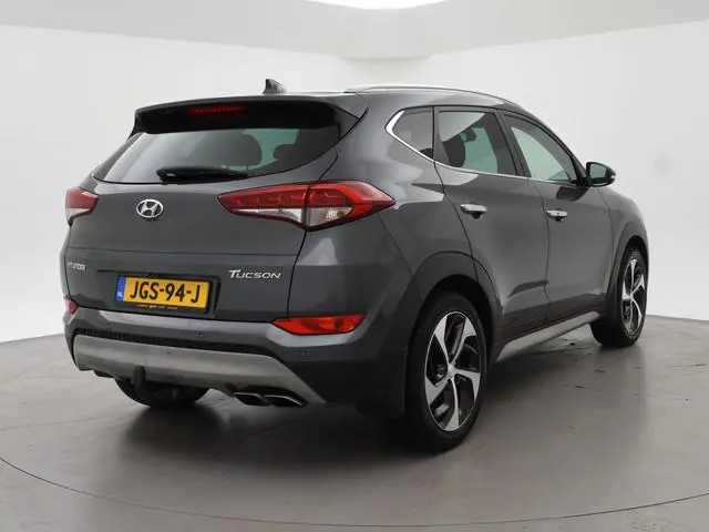 Hyundai Tucson 1.6 T-GDi 177 PK PREMIUM + AFN. TREKHAAK 1900 KG! | LEDER | STOELVERW. V+A | CAMERA